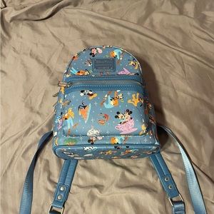 Used Blue Disney Parks Loungefly Backpack